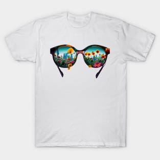 Flowers glasses T-Shirt